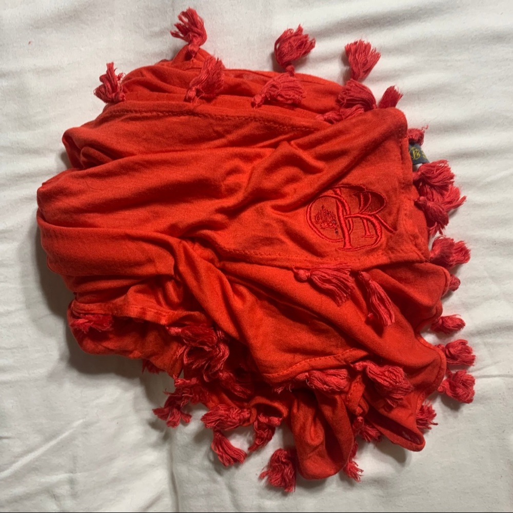 Outback Red Tassel Scarf
